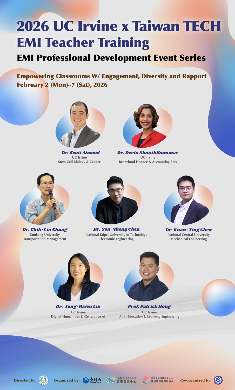國立臺灣科技大學EMI教學資源中心1141學期《EMI教師培訓》課程圖片