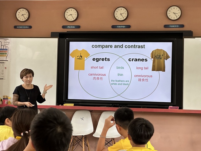 跨校英語文化交流 - 鷺江國小(英閱繪白鷺鷥單元課程分享)圖片